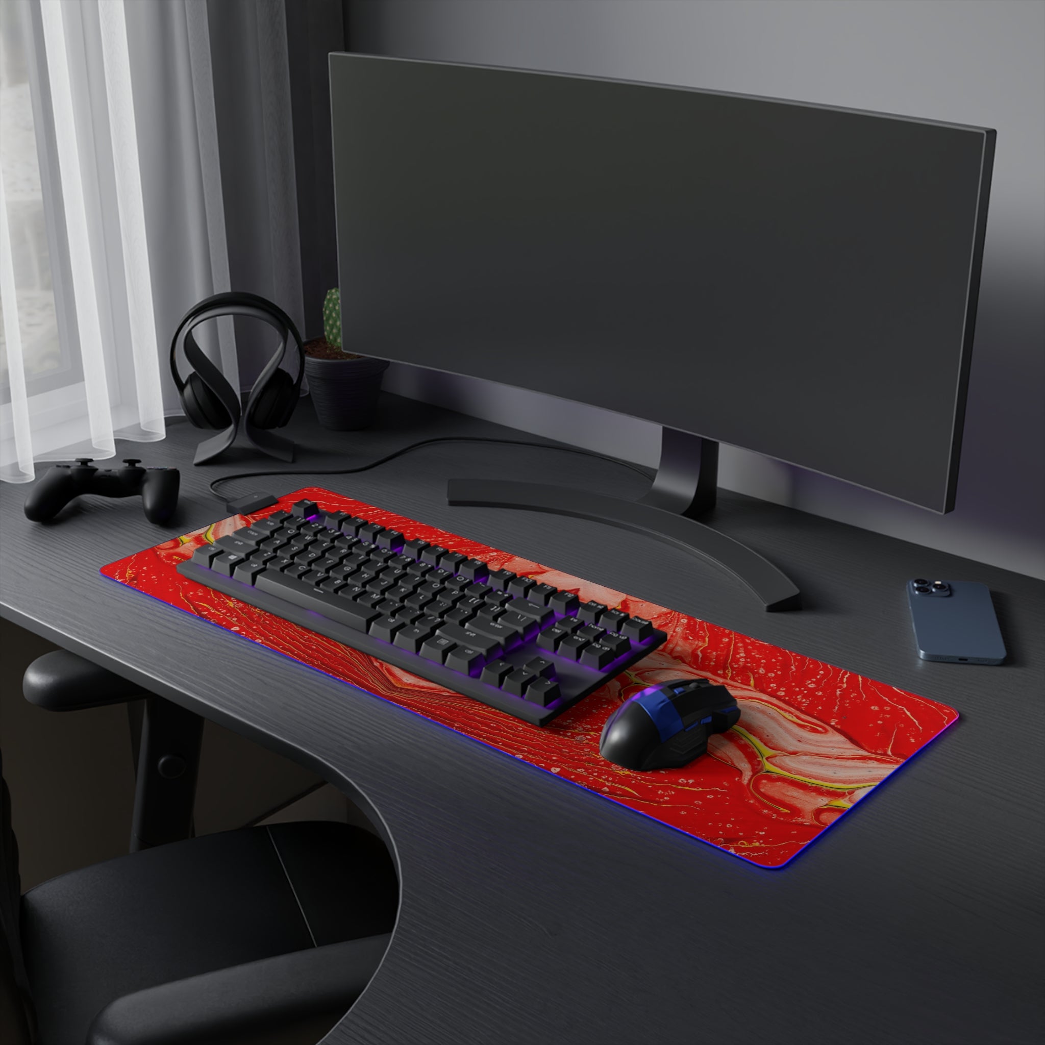 Cameron Creations - LED Gaming Mouse Pad - Galactica Organis - Concept 3