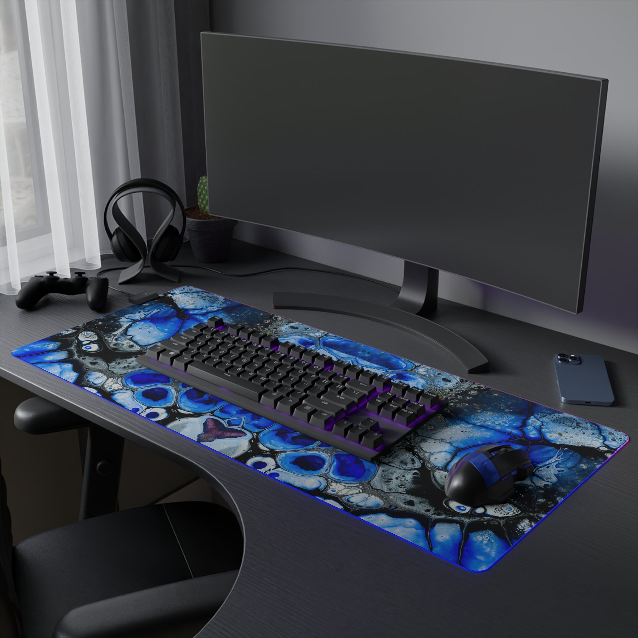 Cameron Creations - LED Gaming Mouse Pad - Paradise Portal - Concept 1