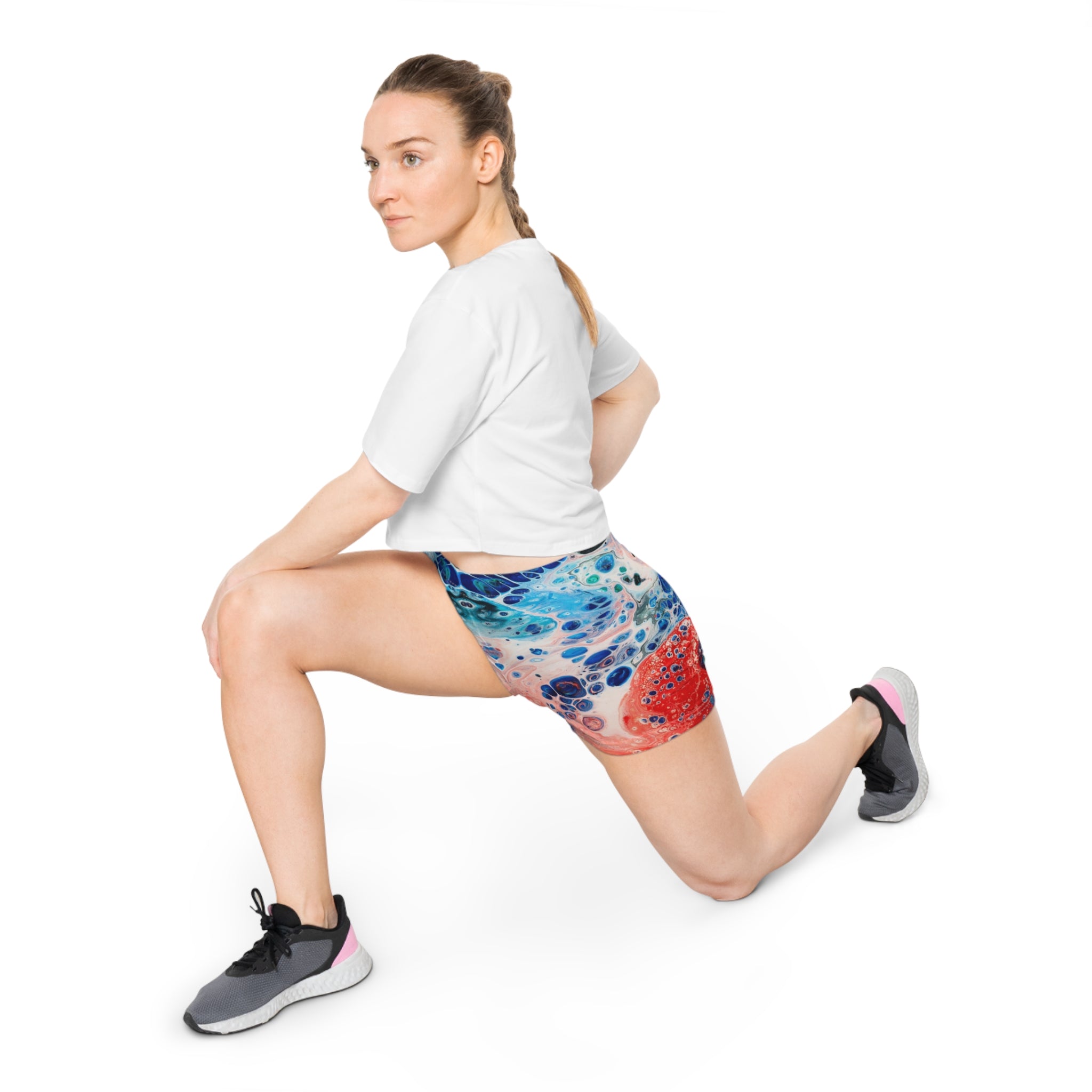 Womens Sports Shorts - Nokturo Portal - Workout