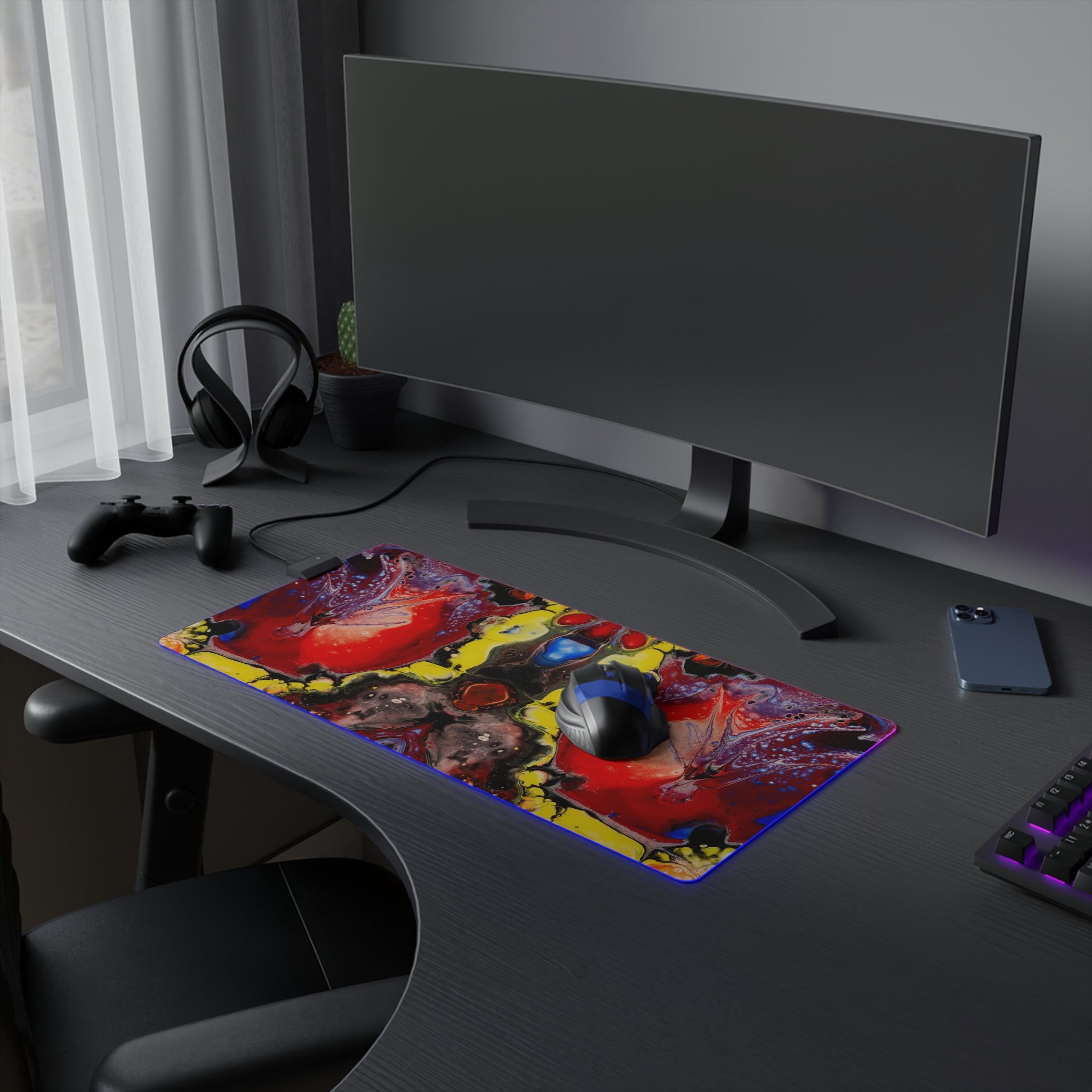 Brilliant Vibes - LED Gaming Mouse Pad