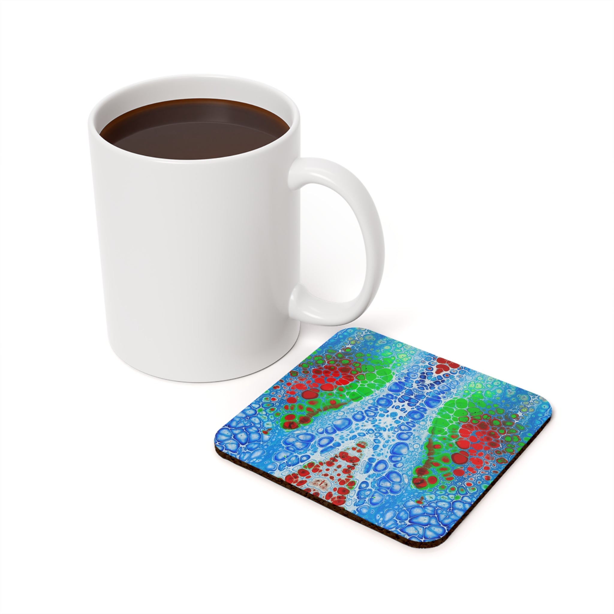Cameron Creations - Fluid Bubbles - Stylish Coffee Coaster - Context Square