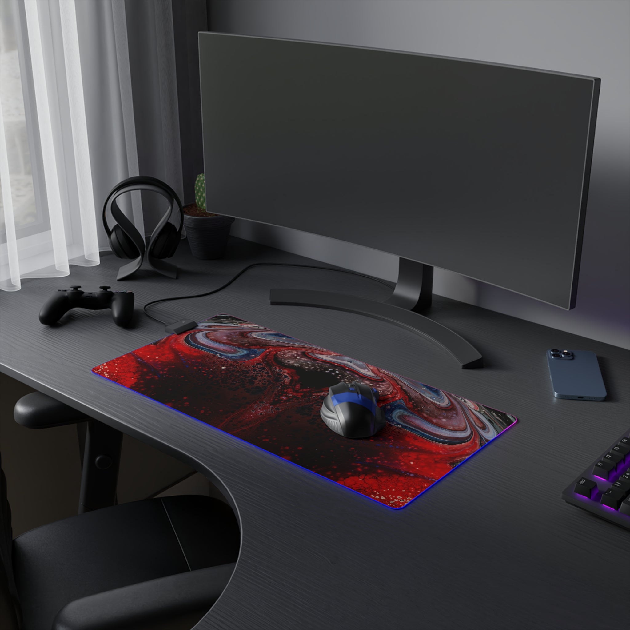Cameron Creations - LED Gaming Mouse Pad - Window View - Concept 4