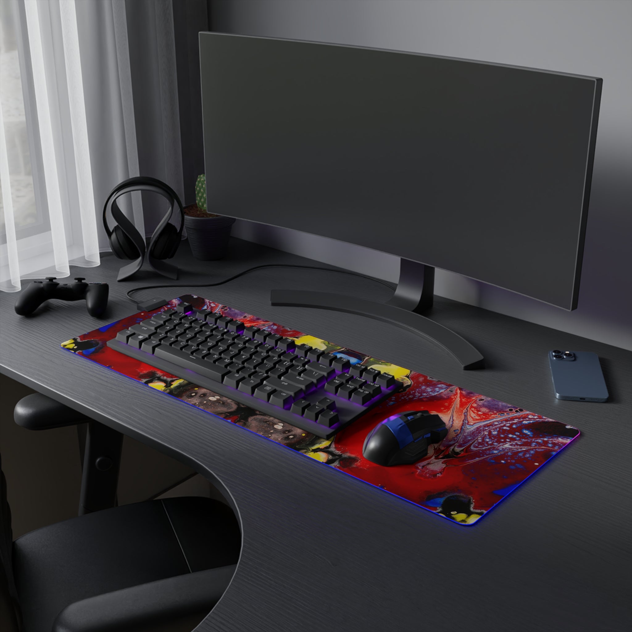 Brilliant Vibes - LED Gaming Mouse Pad