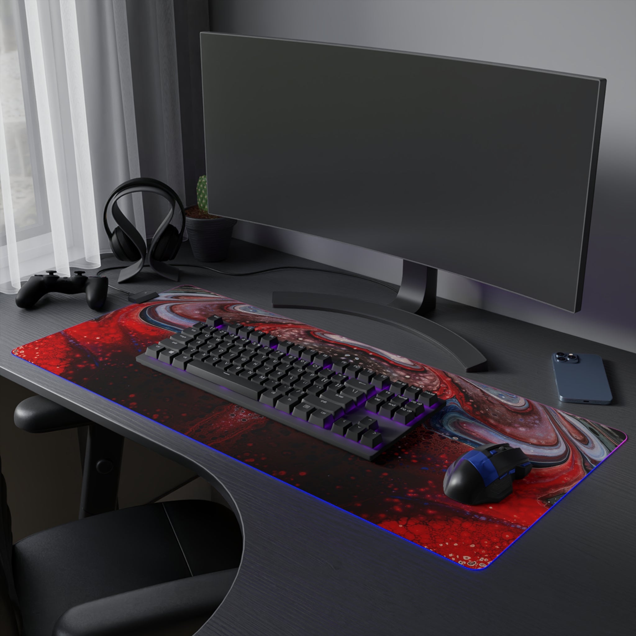 Cameron Creations - LED Gaming Mouse Pad - Window View - Concept 1