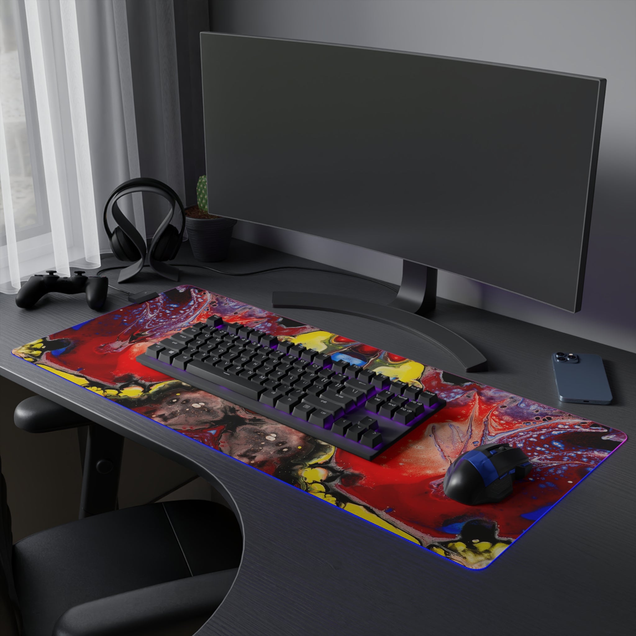 Brilliant Vibes - LED Gaming Mouse Pad