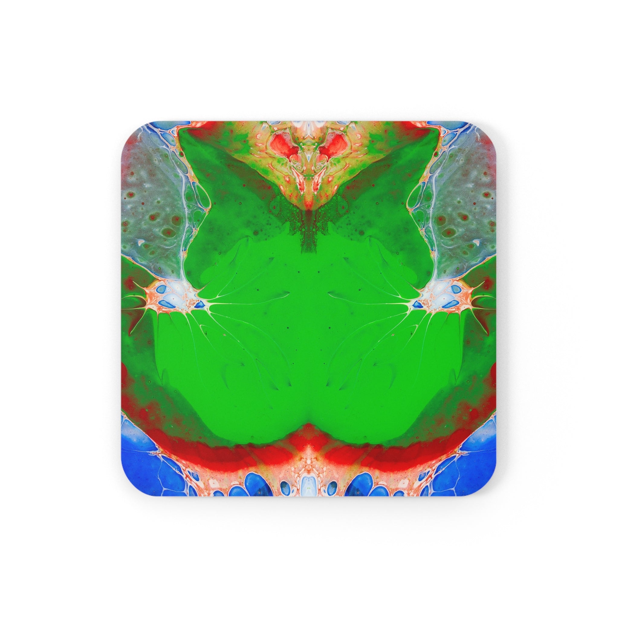Cameron Creations - Green Goo - Stylish Coffee Coaster - Square Front