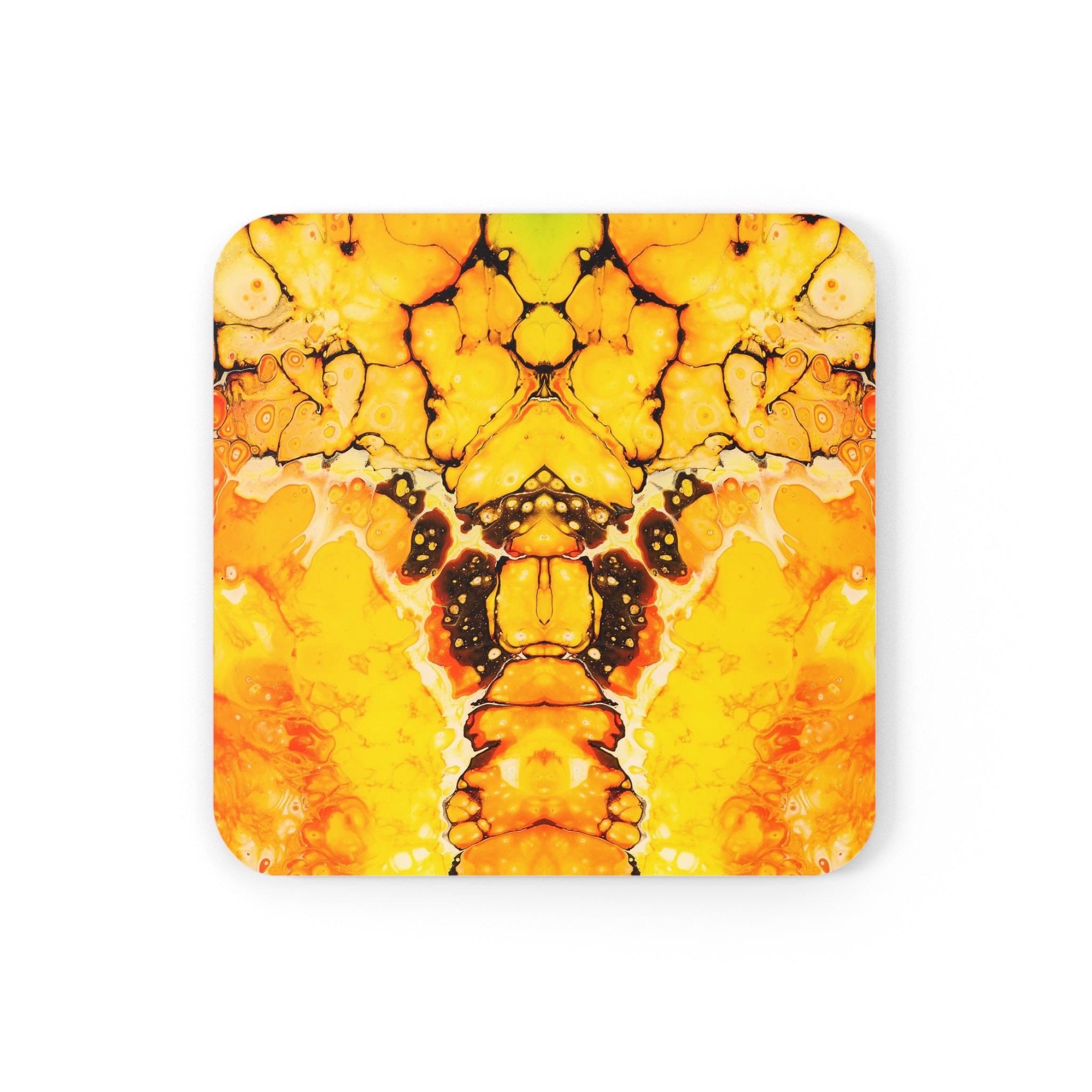 Cameron Creations - Surface Of The Sun - Stylish Coffee Coaster - Square Front