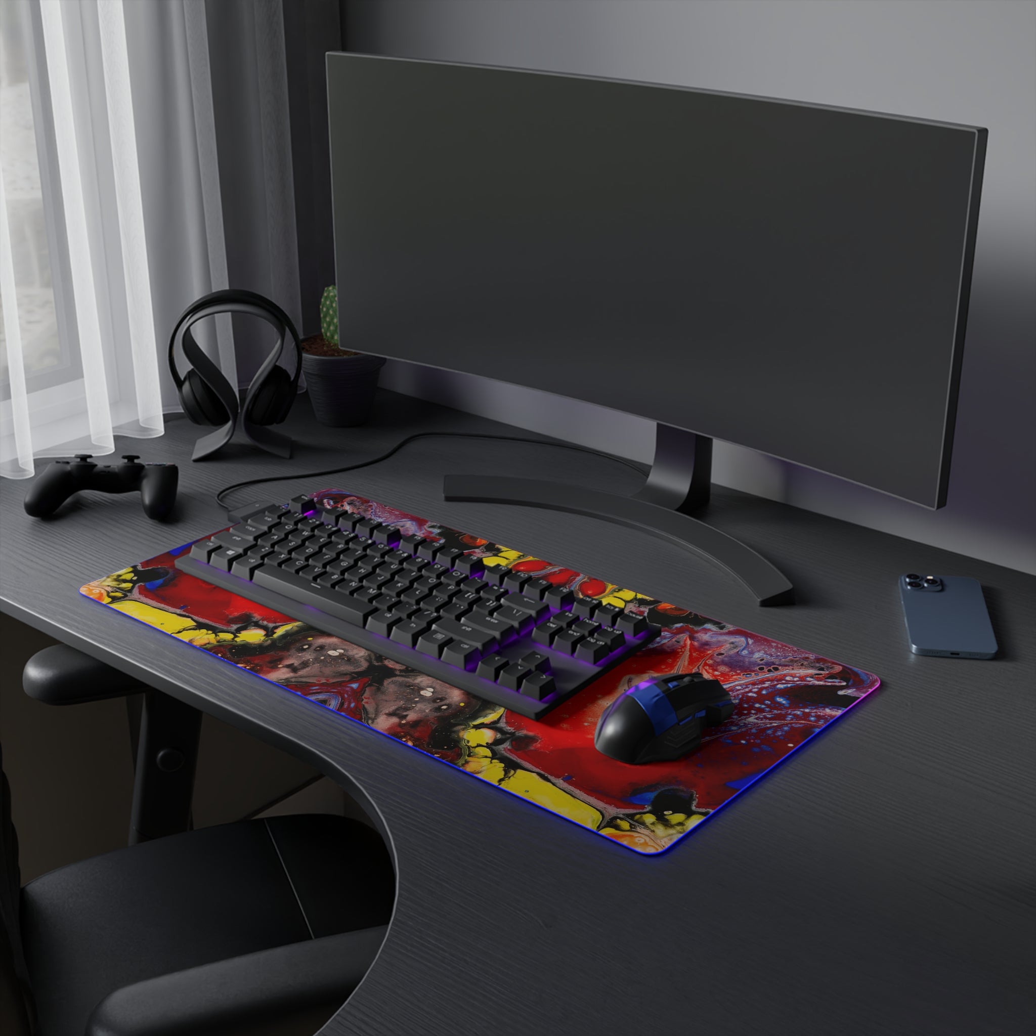 Brilliant Vibes - LED Gaming Mouse Pad