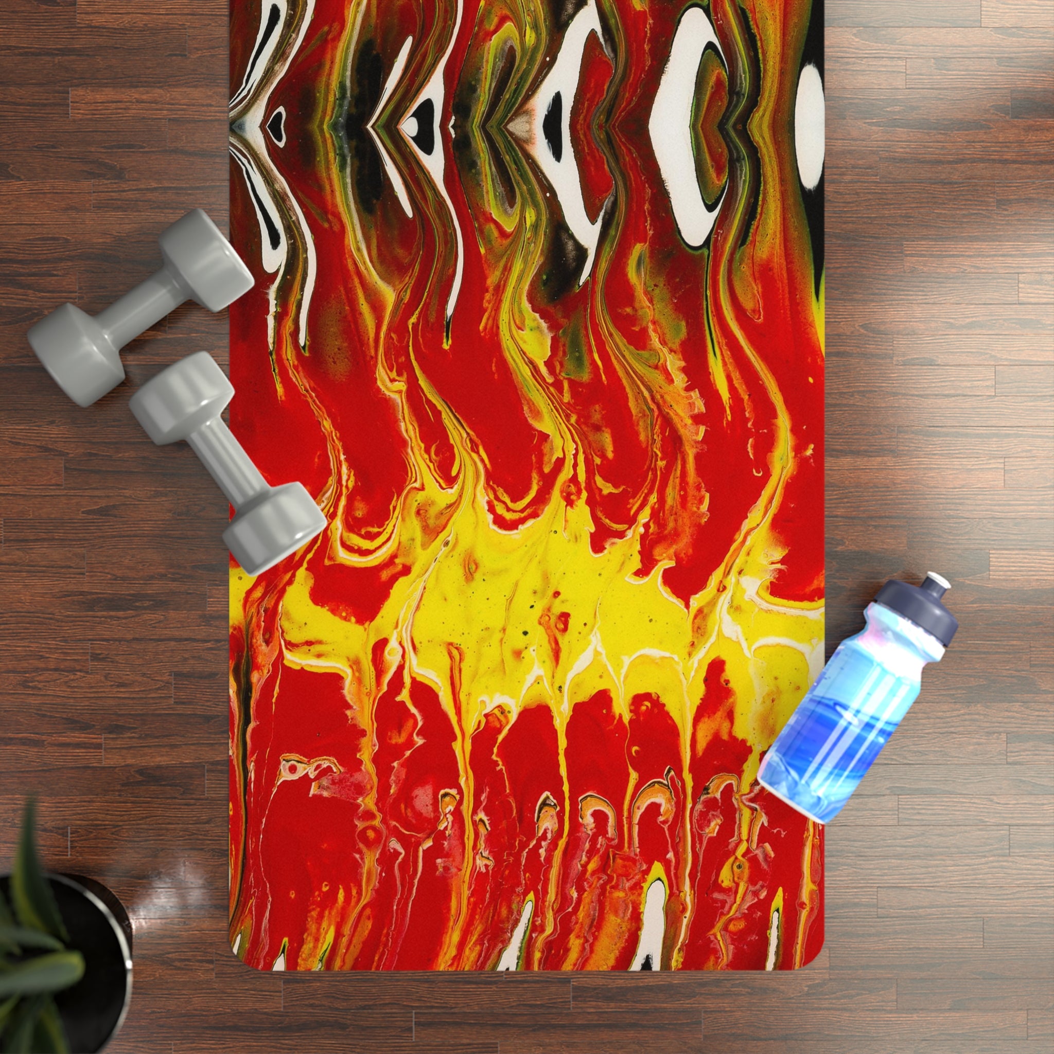 Internal Flames - Rubber Yoga Mat