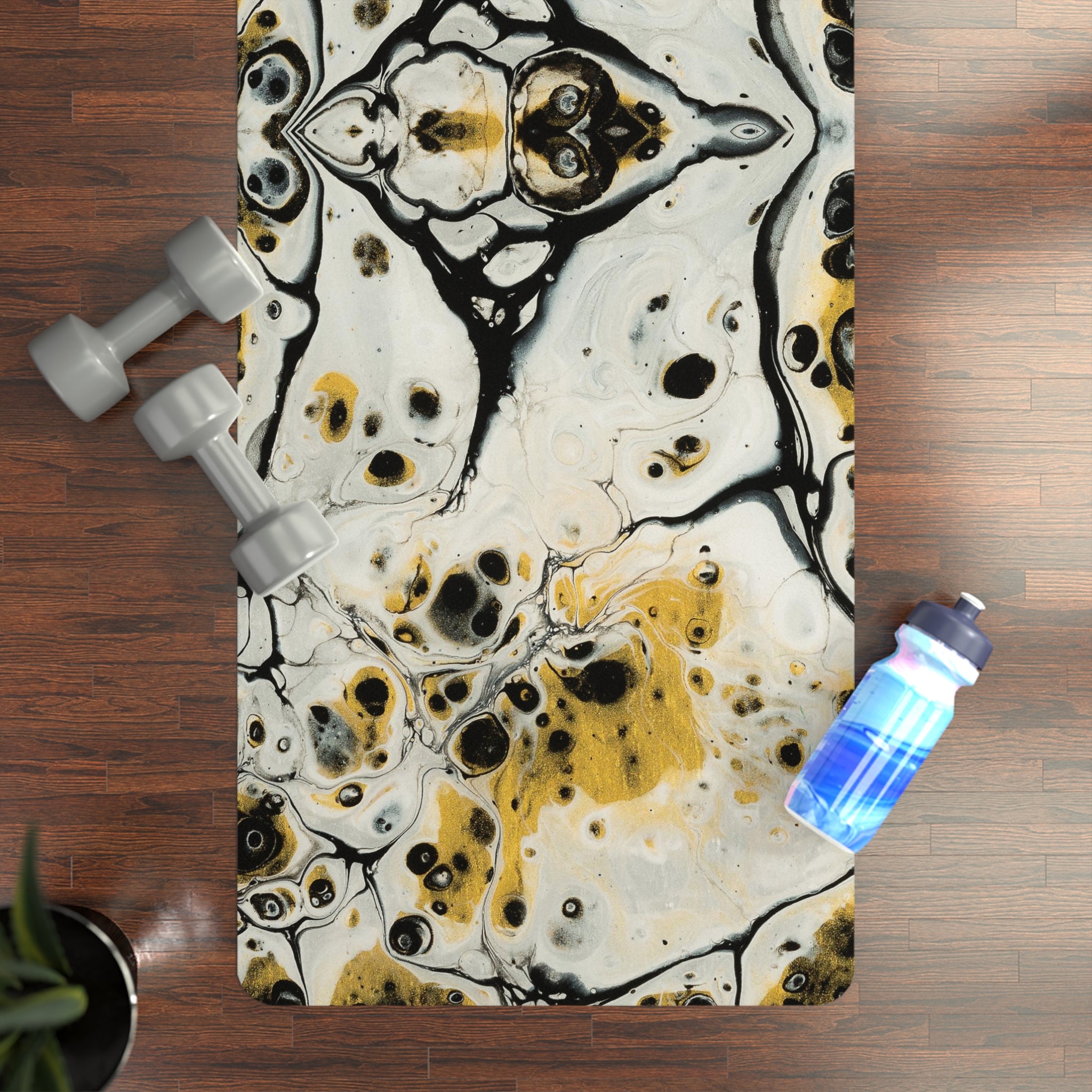 Golden Ghosts - Rubber Yoga Mat