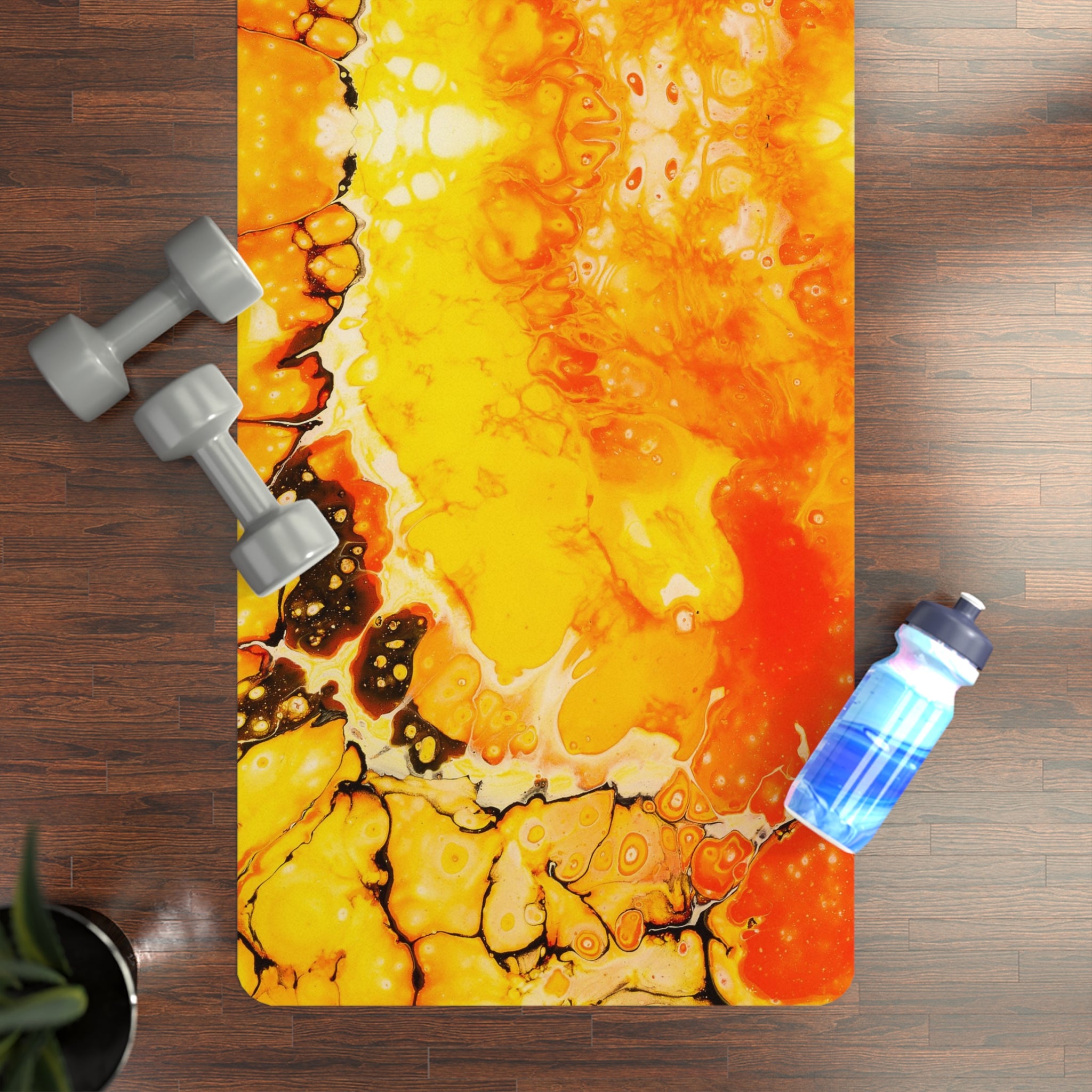 Surface Of The Sun - Rubber Yoga Mat