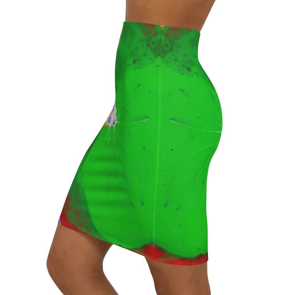 Green Goo - Women's Mini Skirt - Cameron Creations Ltd.